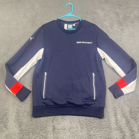 Puma BMW Motorsport Men's Pullover Sweatshirt Size Medium M Power Logo - Picture 1 of 14